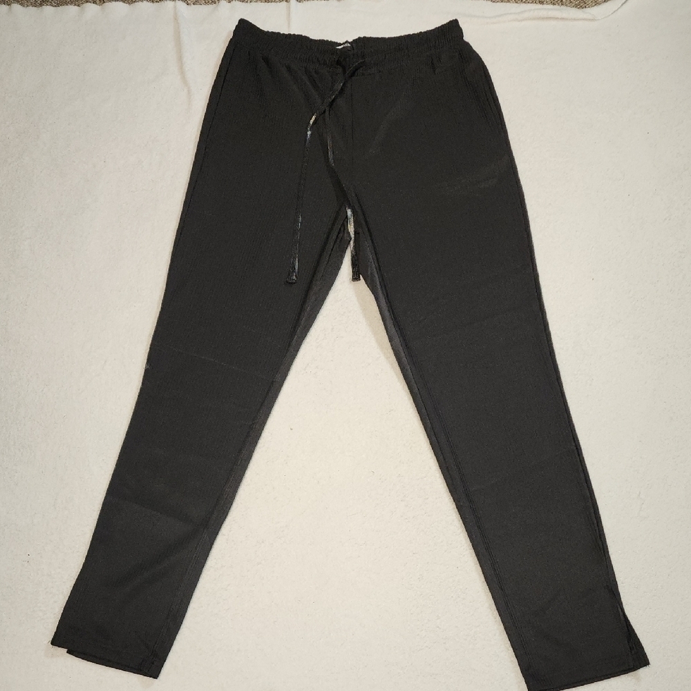 Men's Classic Black Joggers with Drawstring